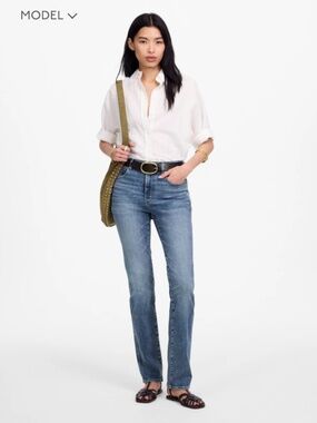 Madewell High-Rise Stovepipe Jeans Light Wash